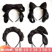 Hair hoop wig one-piece all-match ancient style Hanfu novice hand and disabled party hair bun lazy simple and clear cat ear pad hair bag