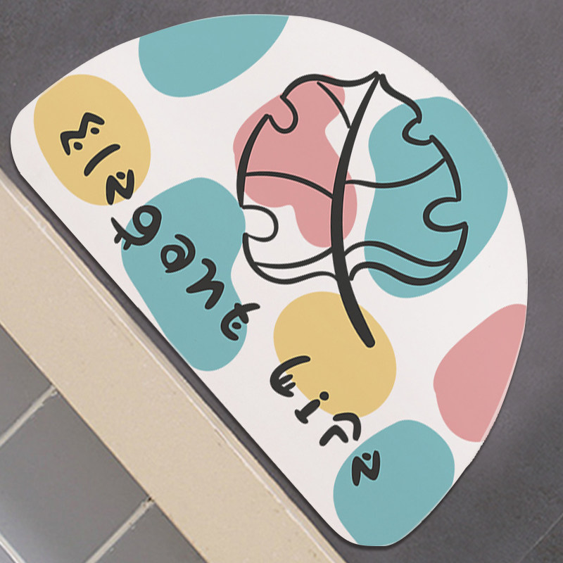 半圆简约ins风图案 硅藻泥吸水速