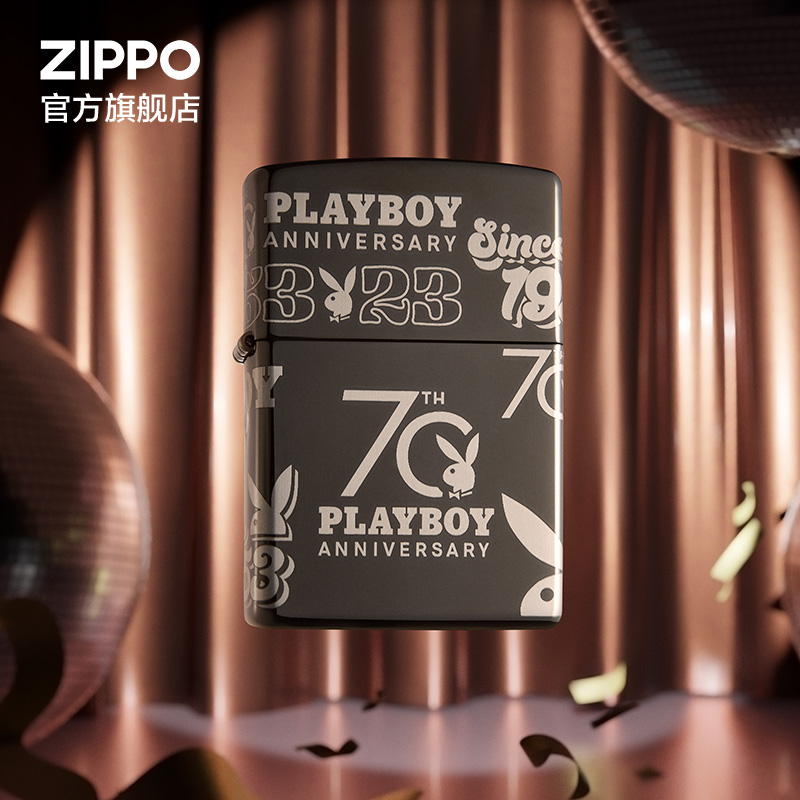 ZIPPO官方旗舰店之宝PlayBoy70周年纪念款煤油防风打火机男友礼物