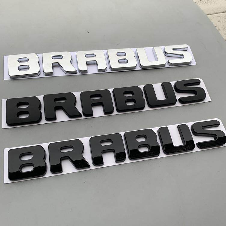 适用奔驰改装巴博斯车标brabus标志博速字标ces级后尾标字母贴