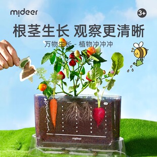 mideer弥鹿阳光房种植儿童科学小实验套装植物生长观察盒玩具礼物