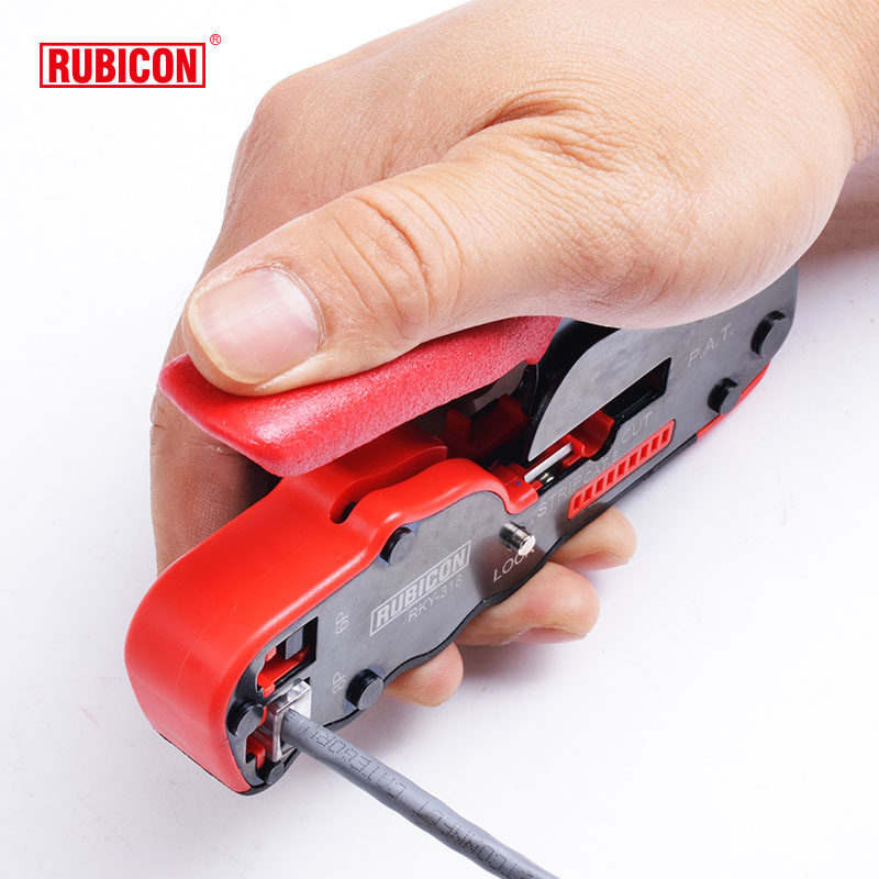 罗宾汉rubicon轻便双孔两用多功能电讯压线钳rky-318网线钳电话钳