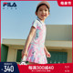 FILA斐乐童装女童连衣裙2022年夏季新款儿童小童洋气运动POLO裙子