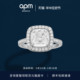 APM Monaco方形密镶锆石戒指女生简约设计送女友生日礼物