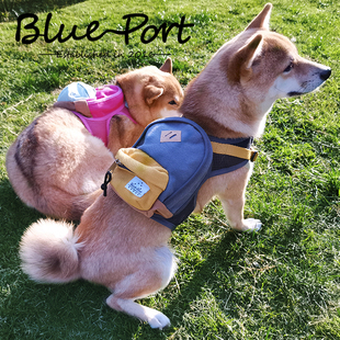 blueport宠物小书包中小型犬用随身背包狗狗胸背牵引零食收纳包潮