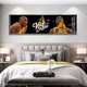 科比挂画卧室 励志球衣横幅客厅男孩床头装饰画NBA明星海报墙壁画