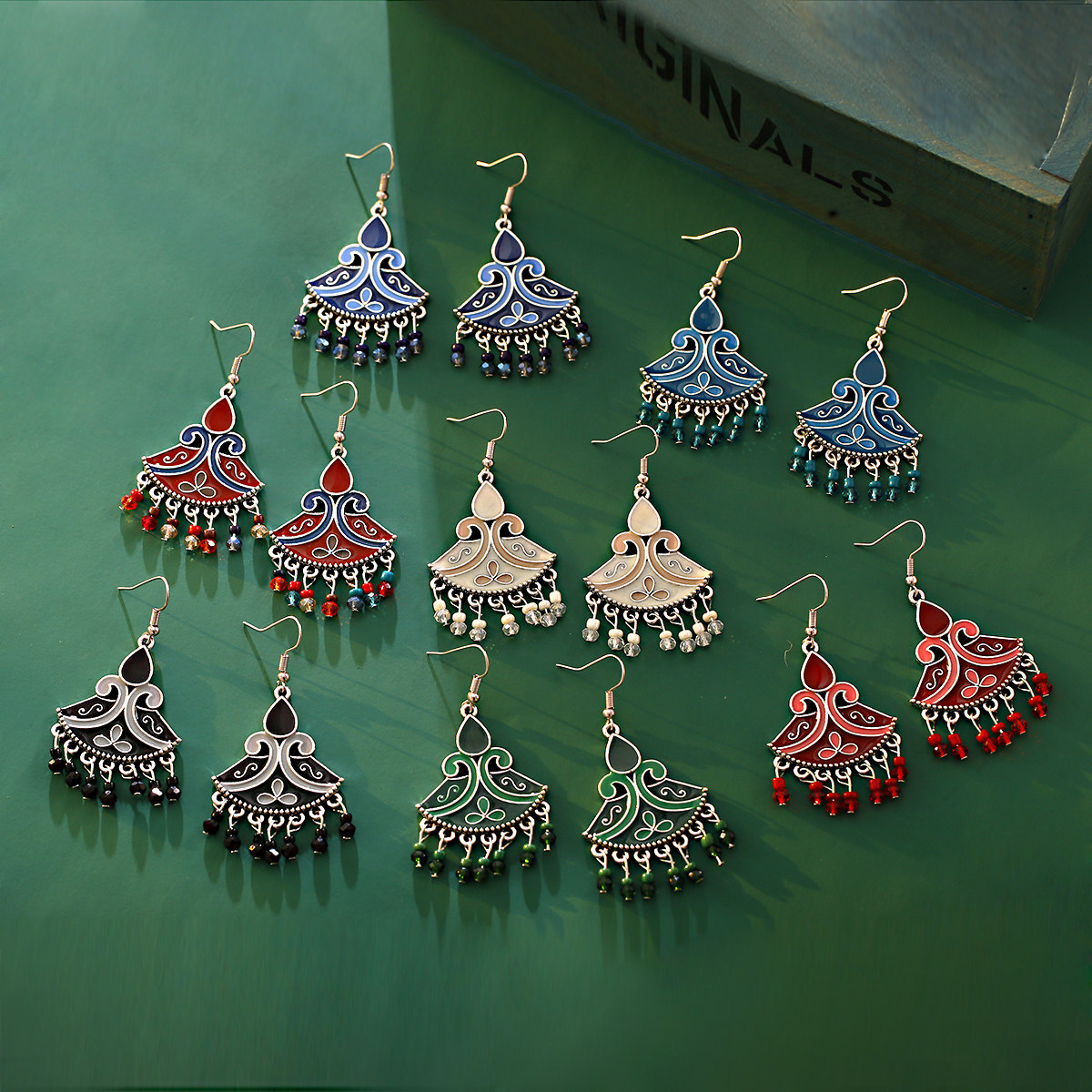 复古波西米亚风格简约个性小米珠百搭气质民族风耳夹款耳环饰品女已售