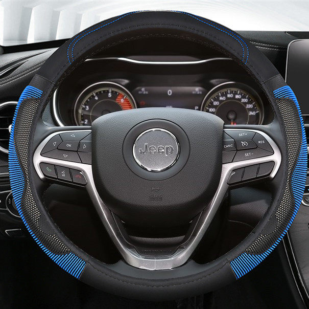 吉普方向盘套自由光jeep自由侠牧马人指南者免手缝皮汽车把套专用