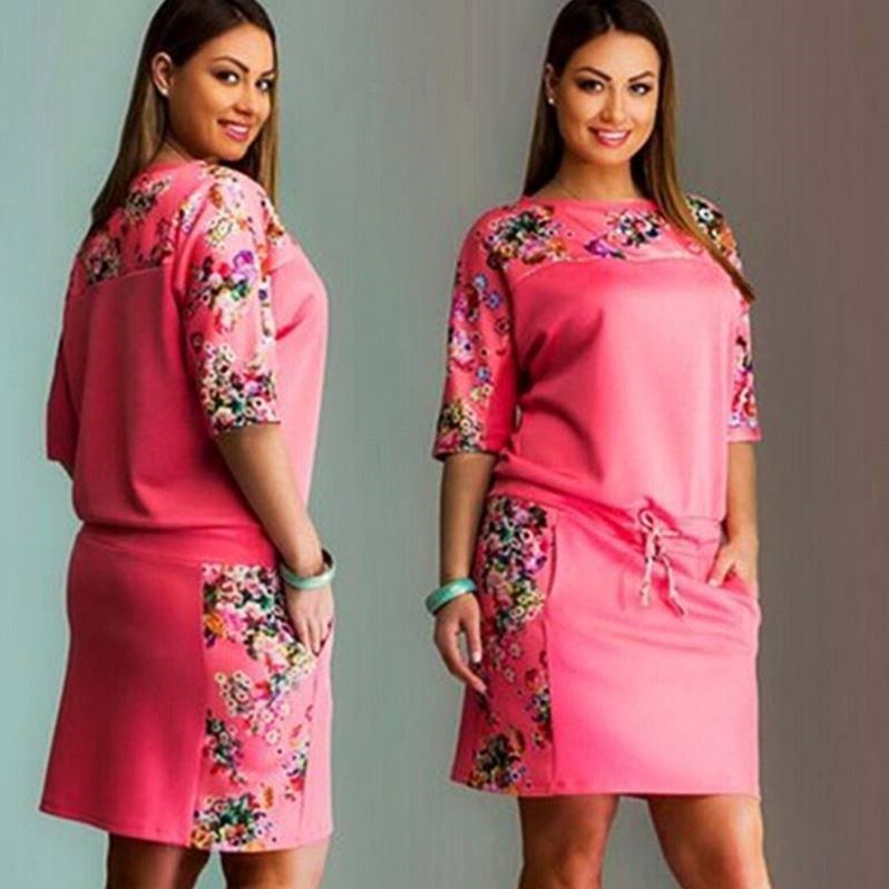Plus Size Dresses For Women Big Size Floral Print Dress 6XLin the Women's clothing/Boutique , Large size women category - from Buy2taobao.com to provide professional Taobao agent buy service