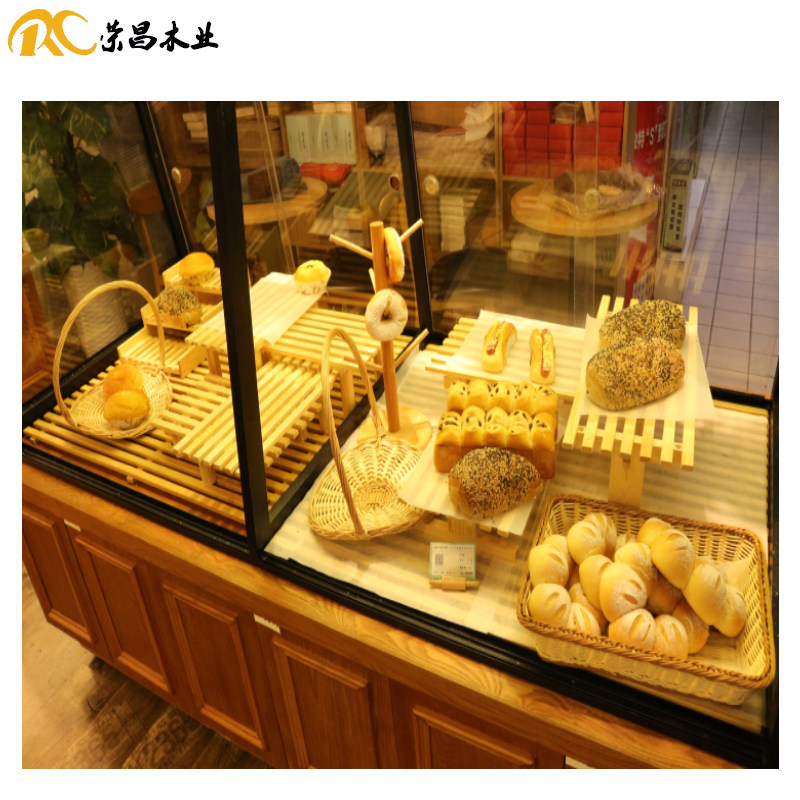 烘焙店中岛柜全套软装铁艺展架木质面包店陈列道具整套摆件厂直销