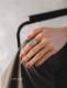 出口日本原单 vintage 复古做旧人像浮雕设计 S925纯银戒指指环女