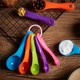 烘焙工具 精品五色量勺量匙 烘焙工具 酵母量勺 优质树脂量杯