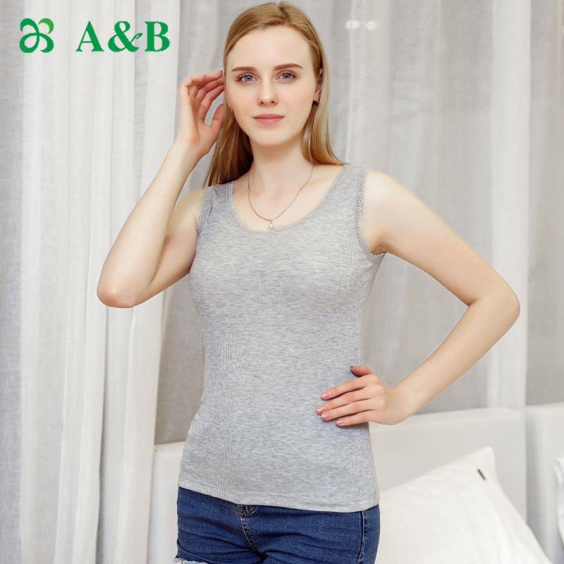 银通服饰专营的优惠券大全—ab内衣吊带背心女莫代尔蕾丝打底衫春夏内