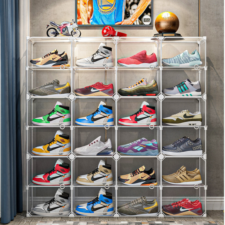 aj收藏抽屉鞋架氧化神器鞋柜塑料鞋盒20个鞋盒