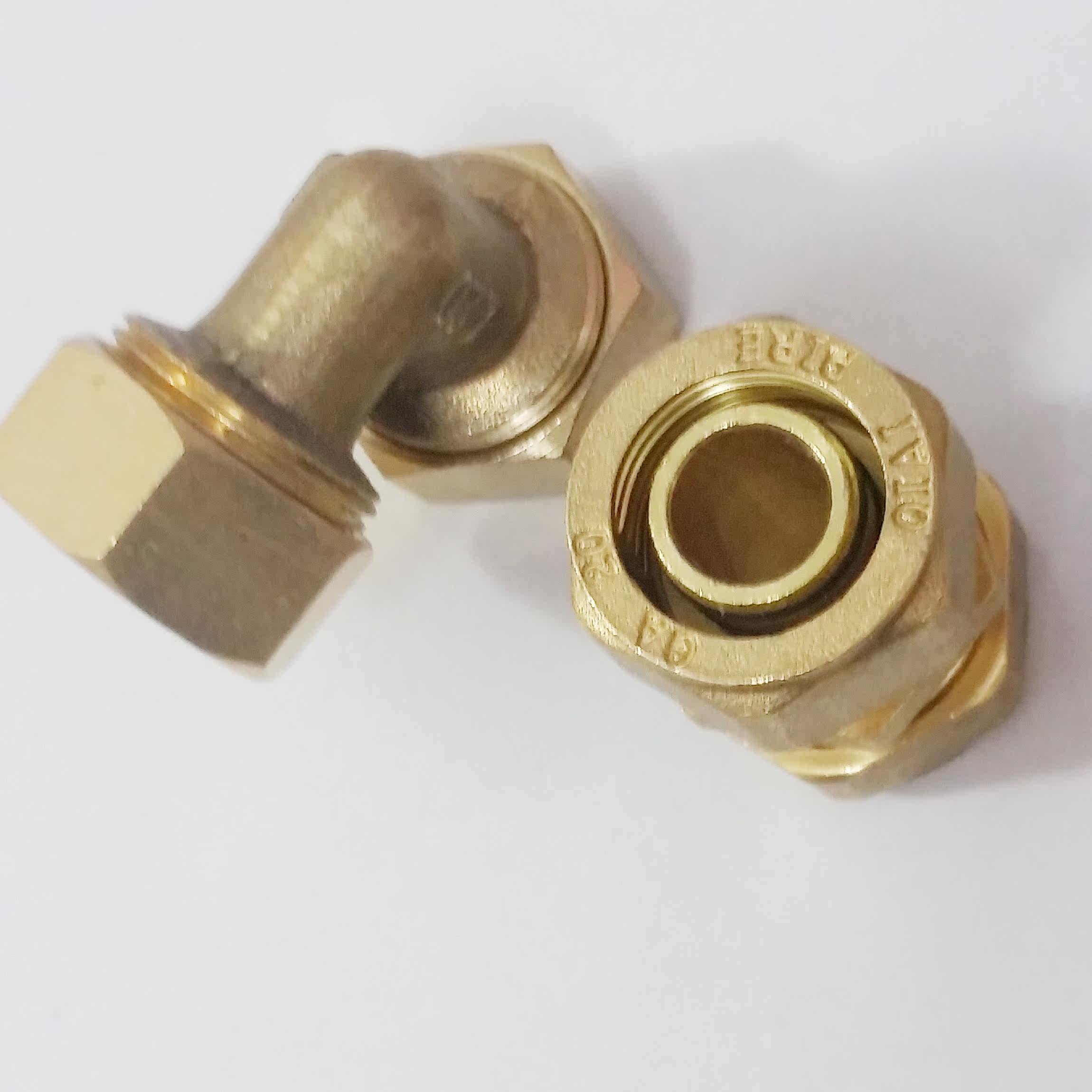 地暖管铝塑管接头活接弯头太阳能配件专用水管接头管件6分20