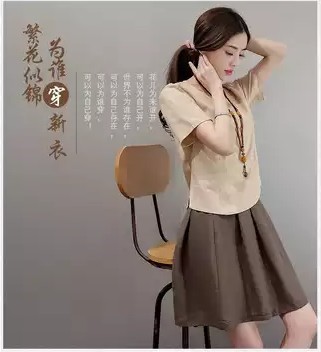2018夏季新款韩版棉麻连衣裙两件套k02文艺女青年时尚套装装裙|ruв категории Женская одежда, платье - от Buy2taobao.com для оказания профессиональной услуги покупки агента Taobao