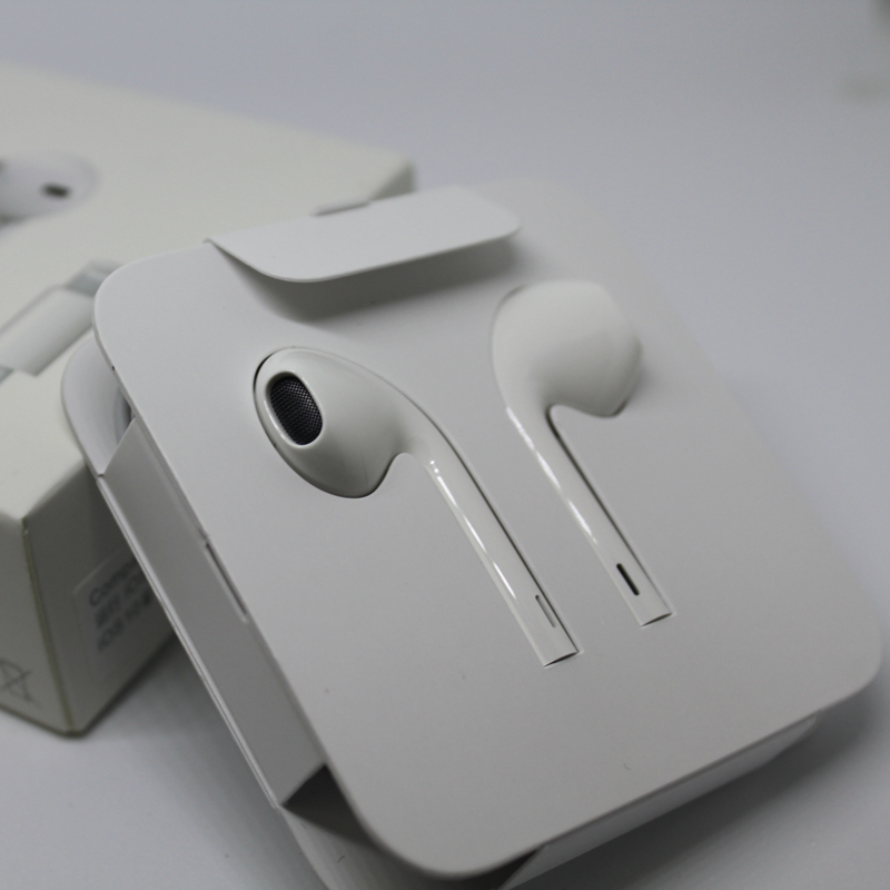 原装耳机iphone7plus/8/x 通用港版拆机线 线控耳塞入耳式earpods