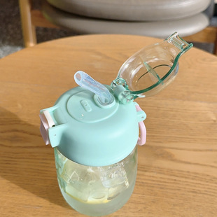 高颜值塑料杯多巴胺小众新款杯子吸管水杯女生便携小巧户外