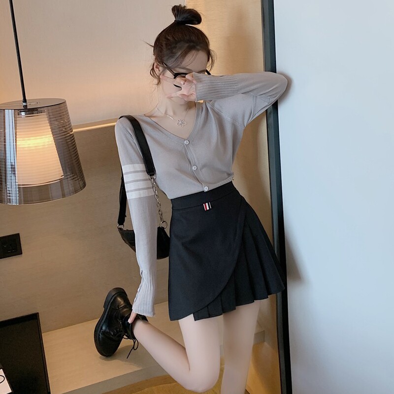 初秋小个子矮短裙套装女秋季穿搭名媛小香风显瘦轻熟风气质两件套