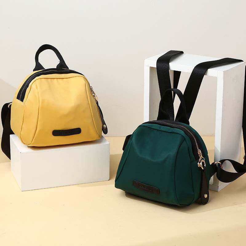 (今日10折)牛津布双肩包女小包夏款帆布迷你包新潮贝壳包2021年新款女