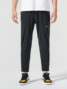 Nike耐克男裤官方梭织长裤2024夏季新款黑色运动裤透气裤子DQ4746