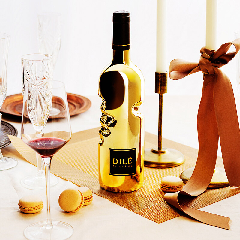 意大利甜酒 dile帝力上帝之手 天使之手帝力金瓶干红葡萄酒750ml