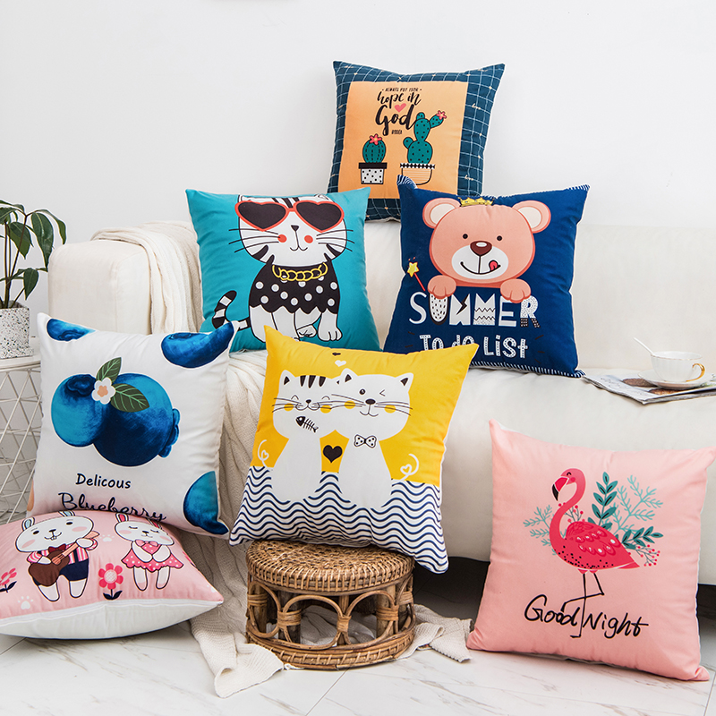 沙發上的抱枕北歐式客廳座位男孩子宅男家女孩便攜式男童少女心絨在類目 居家布藝, 靠墊/抱枕中 - 來自Buy2taobao.com提供專業的淘寶代購服務