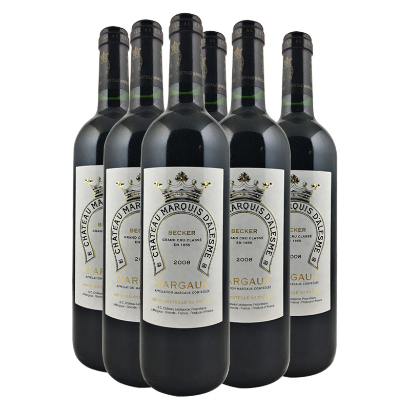 【即刻拍】2008 碧加侯爵庄园干红葡萄酒 6瓶*750ml