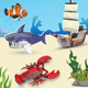 儿童纸质海洋生物立体3D拼图动物玩具益智男女海豚老虎幼儿园礼物