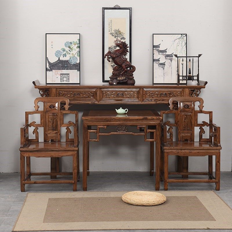 实木条案玄关桌供神龛条桌神位台台案靠墙神台堂屋佛堂供奉祭祖桌