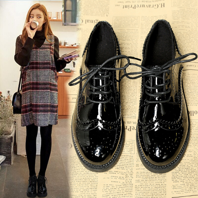 2021 new pattern leather shoes Versatile Single shoes British style Mary Jane spring and autumn black work shoes Plushin the Women's Shoes, Low shoes category - from Buy2taobao.com to provide professional Taobao agent buy service