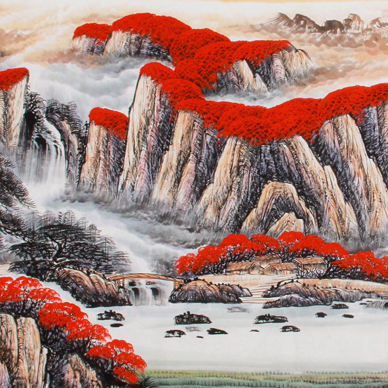 赵弘《精品山水小八尺系列 天开鸿运》