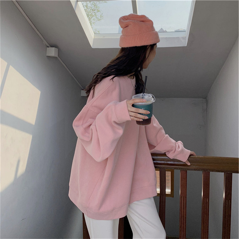 超火cec卫衣女春秋韩版oversize无帽薄款外套ins潮学生宽松上衣服在类目 女装/女士精品, 卫衣/绒衫中 - 来自Buy2taobao.com提供专业的淘宝代购服务