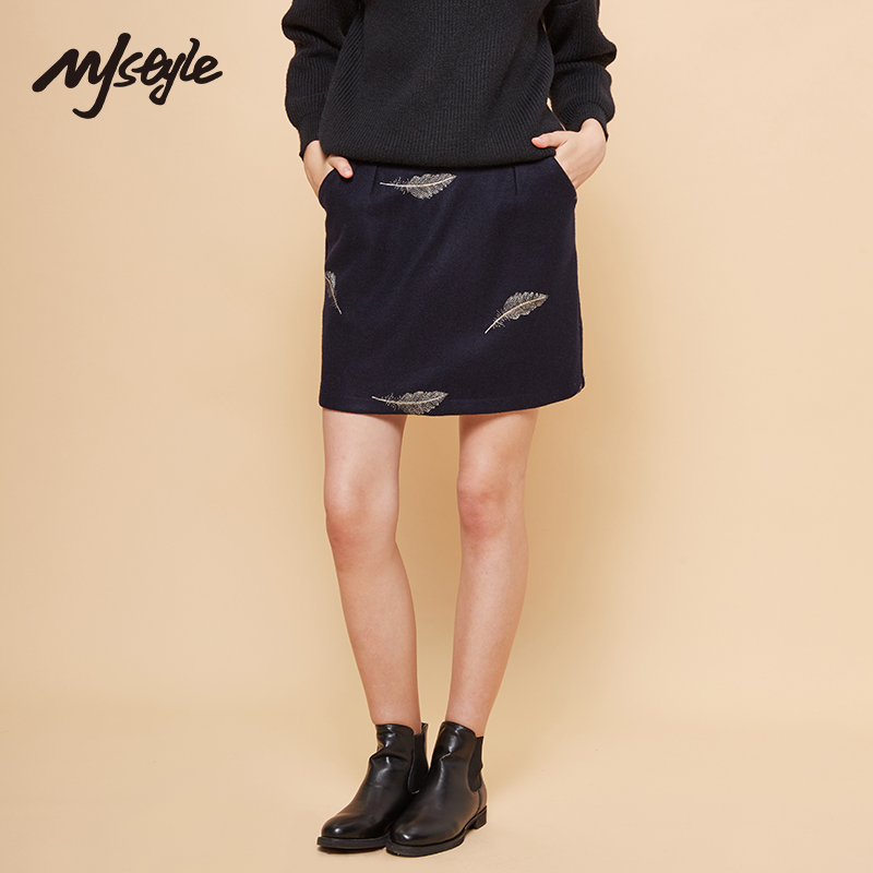 MJstyle TOPFEELING Spring and autumn payment Feather Embroidery Straight Short skirt skirt -817070028in the Women's clothing/Boutique , Skirts category - from Buy2taobao.com to provide professional Taobao agent buy service