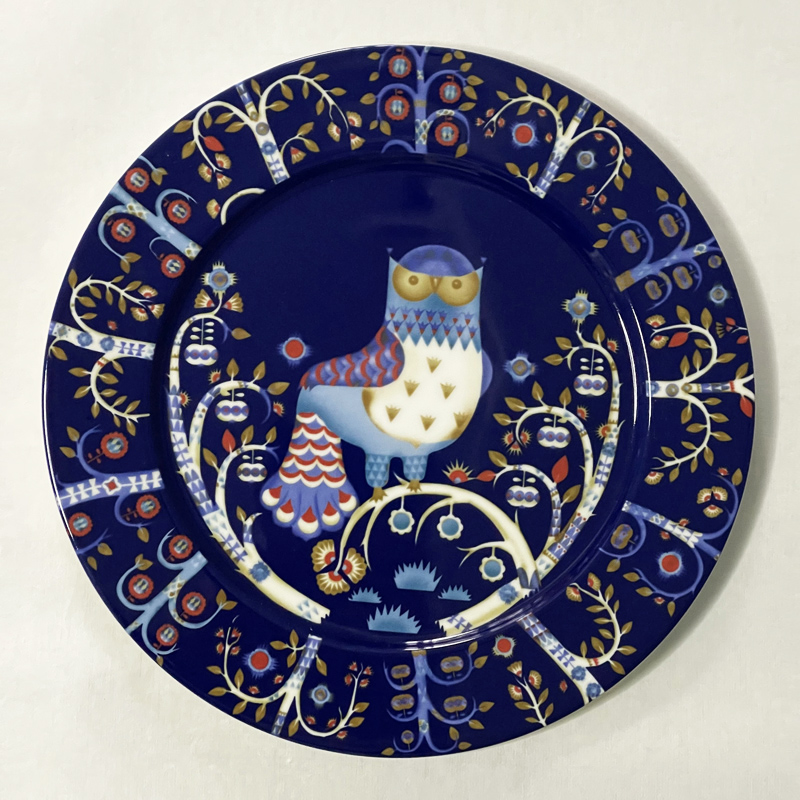 芬兰iittala taika魔幻森林圆形西式餐盘沙拉盘浅盘陶瓷D30cm进口