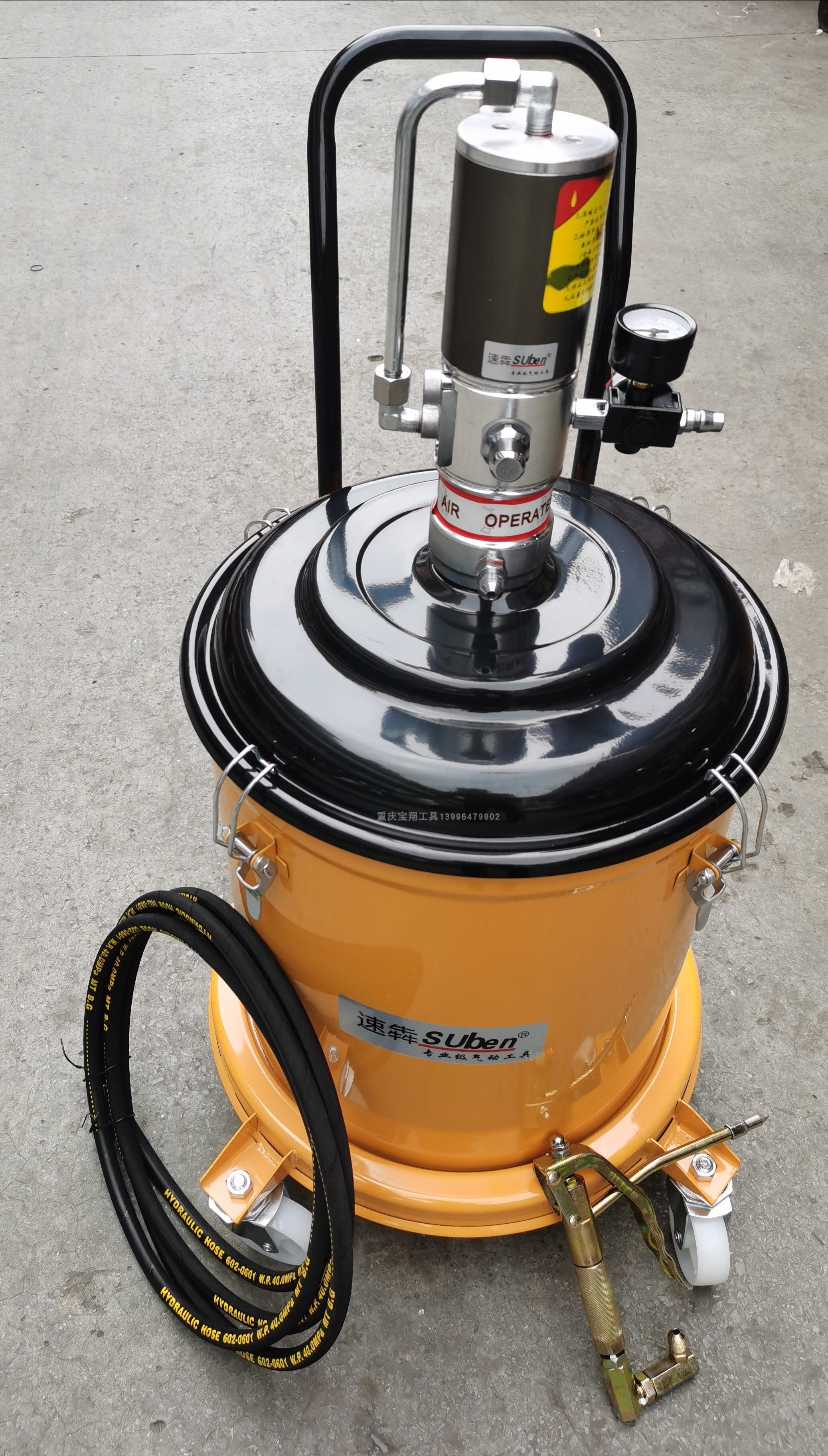 速40l黄油机气动注油器黄油泵油全自动打黄油注油泵