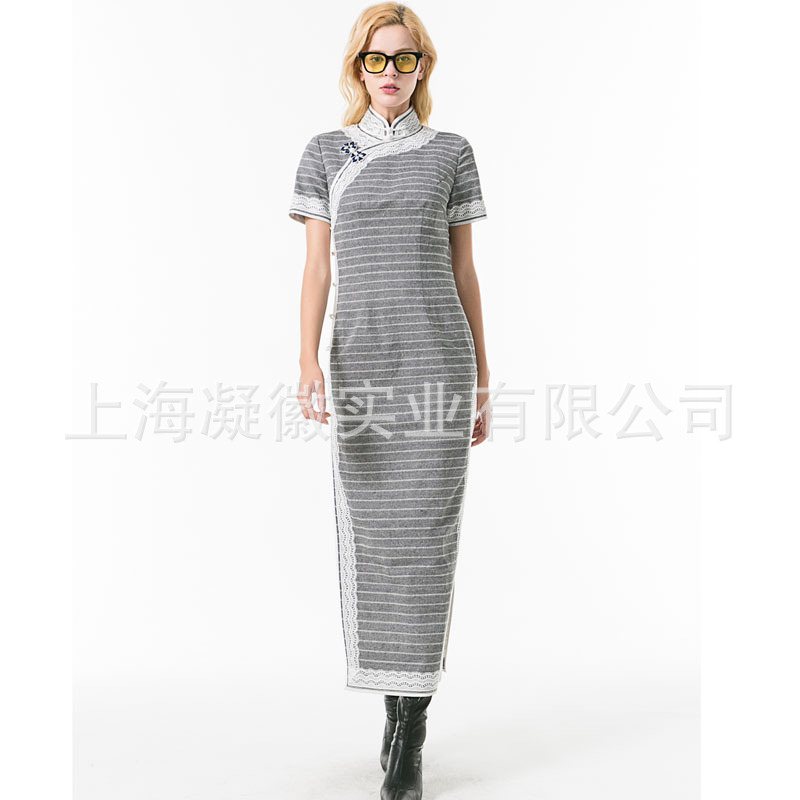 远芳美子2018秋冬改良蕾丝花边修身开襟印花长款旗袍裙中式礼服|msdalam kategori Butik wanita / wanita, perkahwinan/Cheongsam/pakaian, perkahwinan - dari Buy2taobao.com untuk memberikan perkhidmatan ejen Taobao profesional membeli