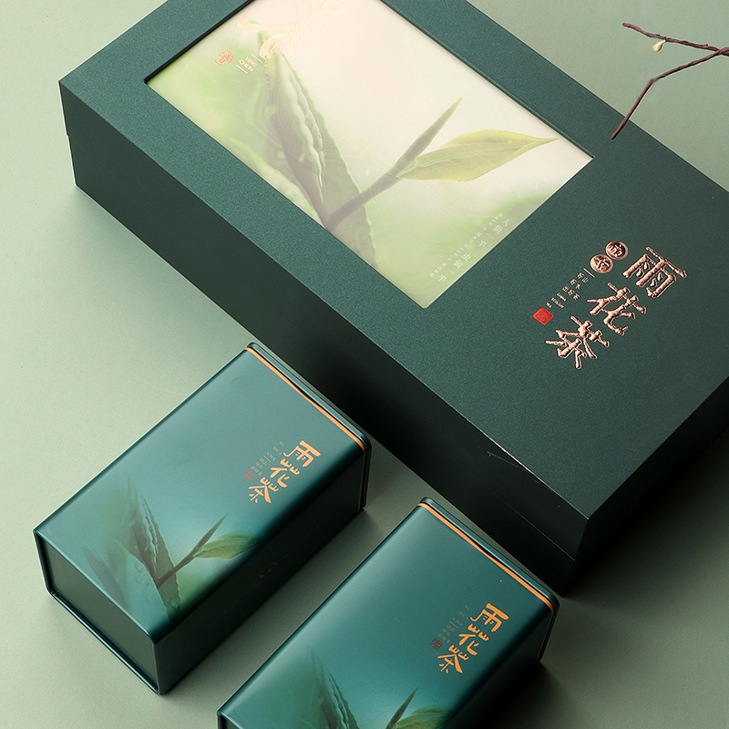 创意新款高档盒南京雨花茶茶叶包装盒空礼盒半斤一斤装礼盒装空盒
