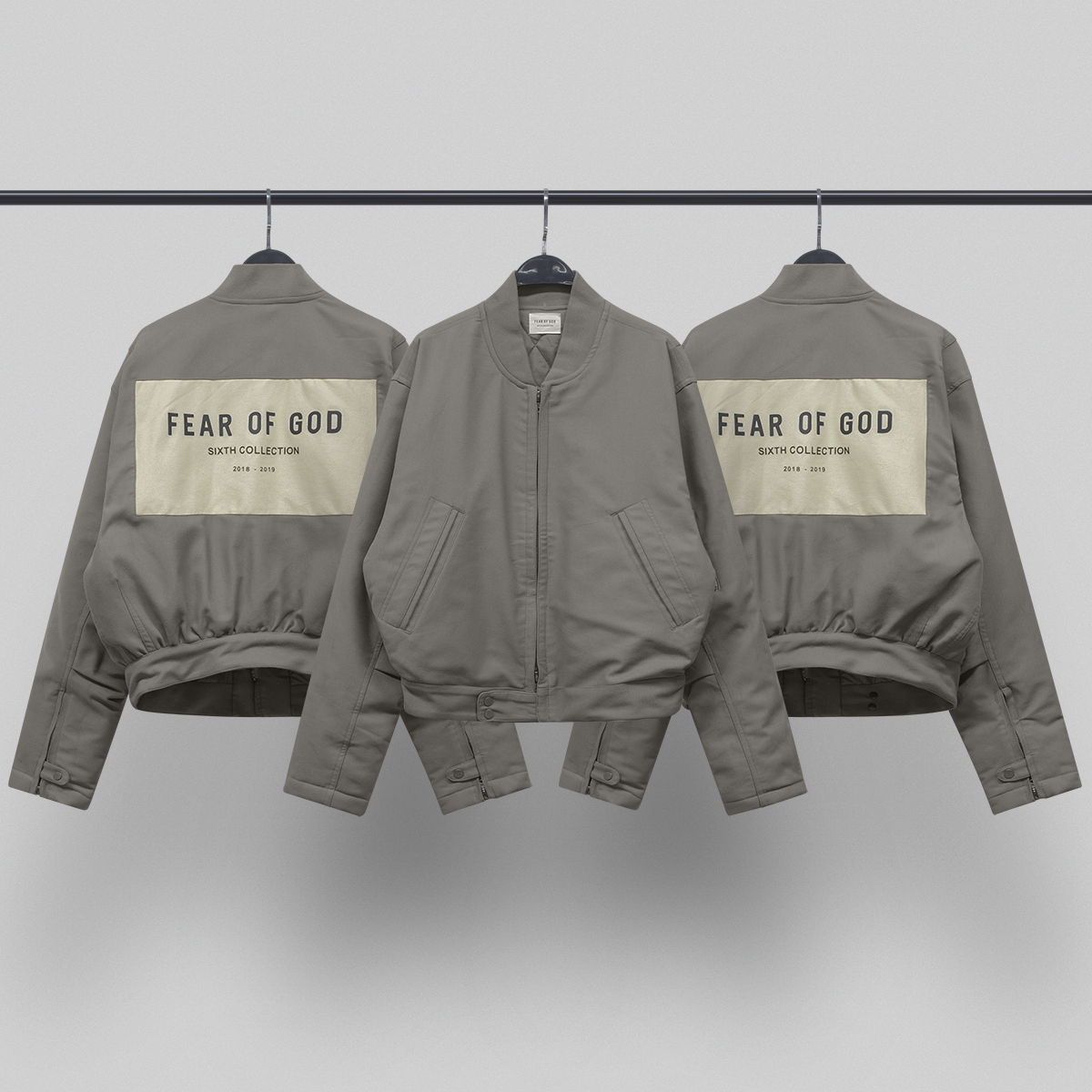 fearofgod第六季6th主线fog贴布棉服夹克男高街外套潮牌冬季男
