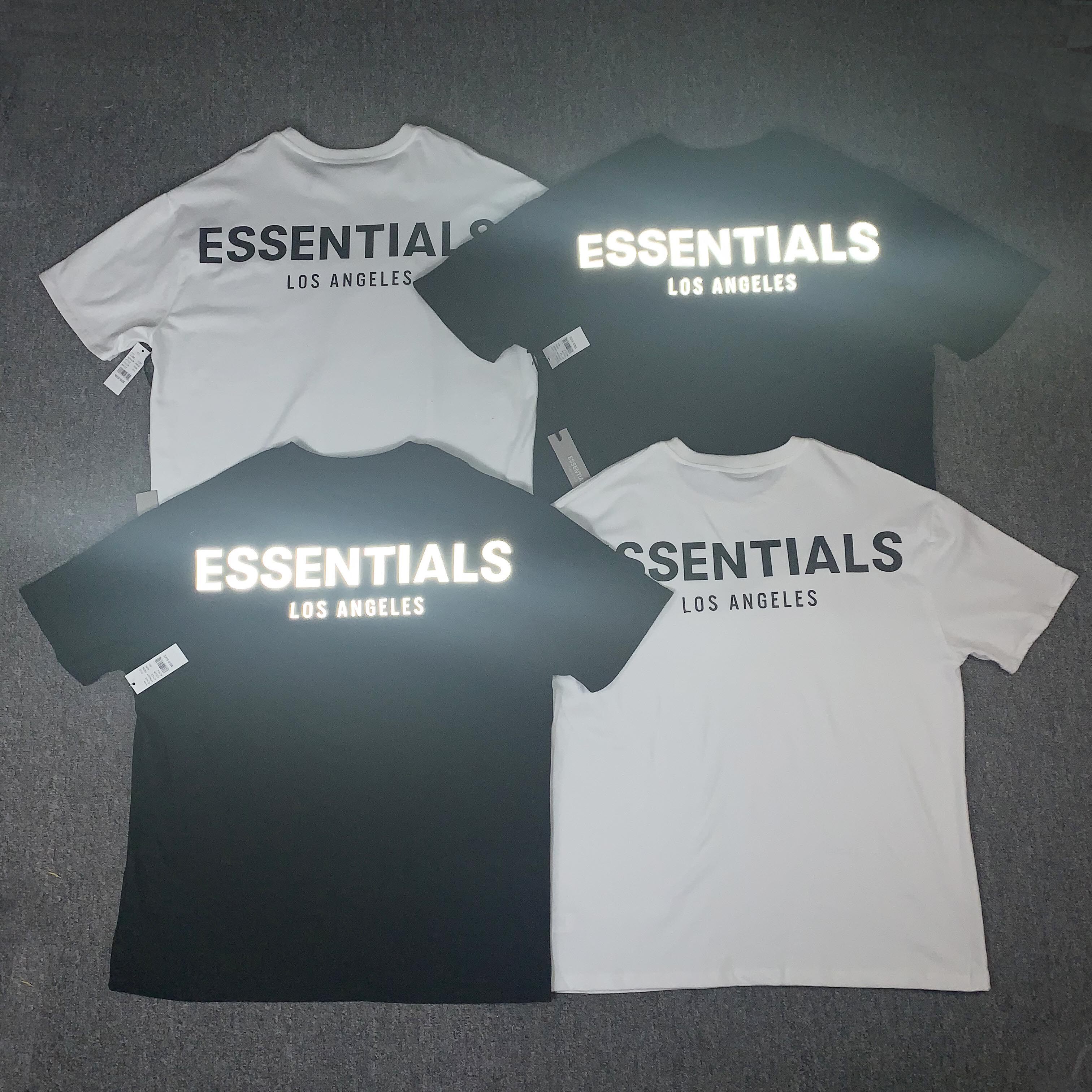 fearofgodfog复线essentials洛杉矶限定3m反光短袖t恤半袖宽松