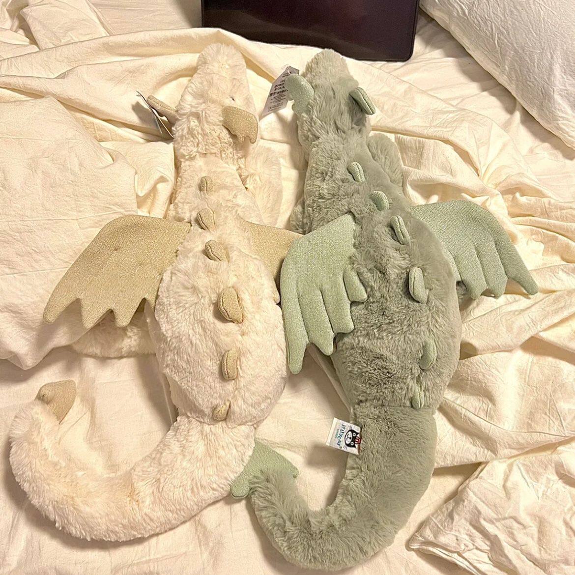 小红书同款雪龙小白龙玩偶公仔柔软抱枕毛绒玩具可爱安抚礼物女生