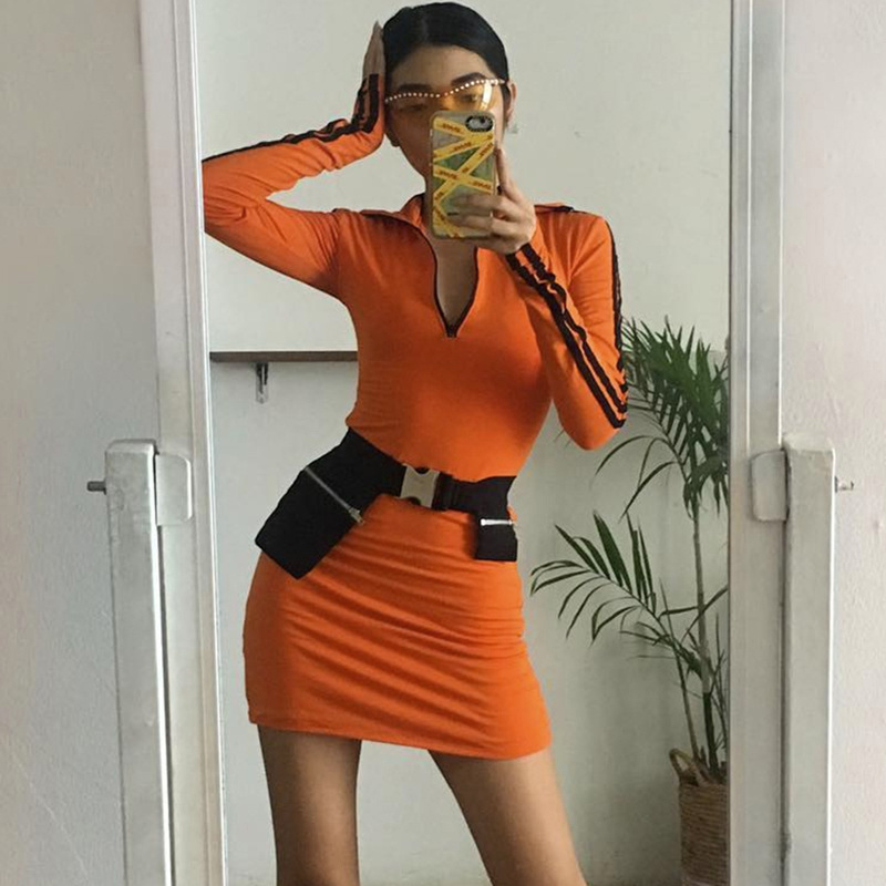 Dress striped stitching long sleeve bag hip skirt female Dress womenin the Women's clothing/Boutique , Large size women category - from Buy2taobao.com to provide professional Taobao agent buy service