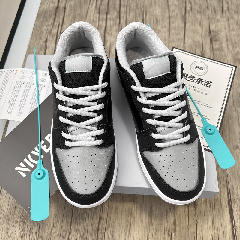 影子灰aj莆田正品男鞋冬季高版本百搭板鞋蒲田低帮鞋子男款潮鞋