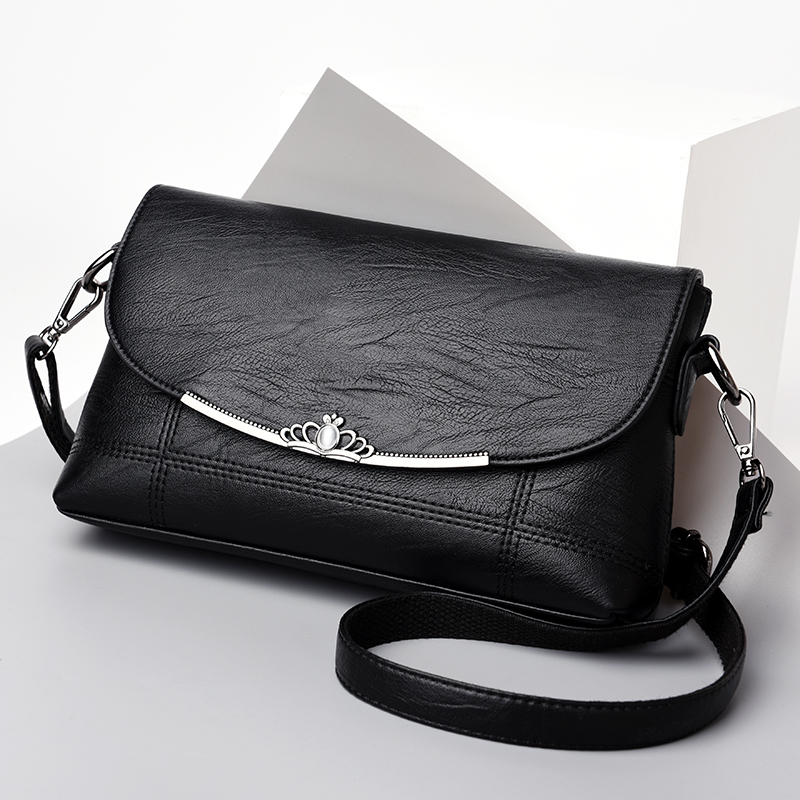 袋鼠2020新款真皮小包包女中老年妈妈包软皮女士单肩斜挎包牛皮包