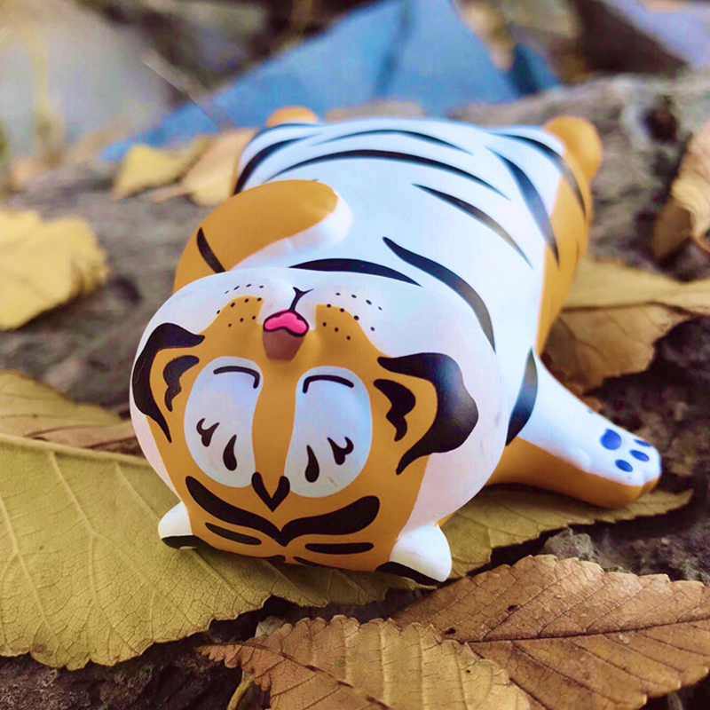 胖虎mini版空想造物不二马大叔迷你小老虎表情包盲盒手办公仔摆件