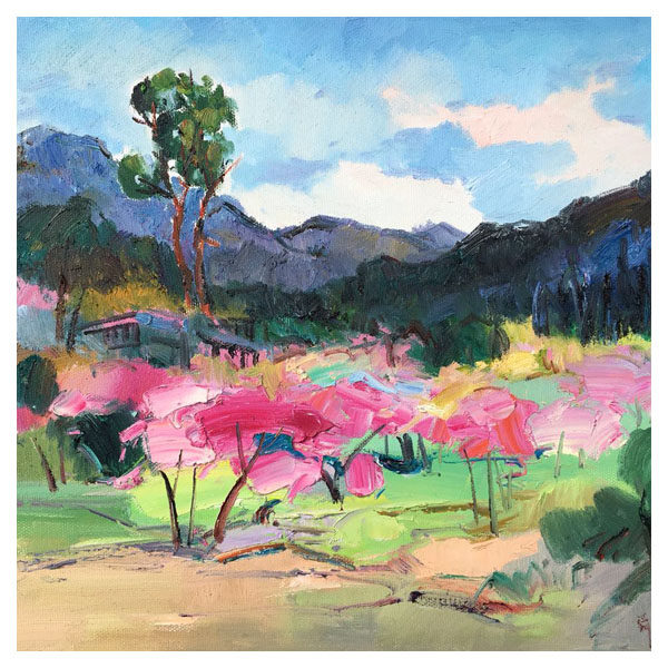 李舜强 《春花烂漫》布面油画 75cmx100cm