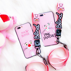 腕带粉红豹oppor9s手机壳r11s硅胶全包oppor