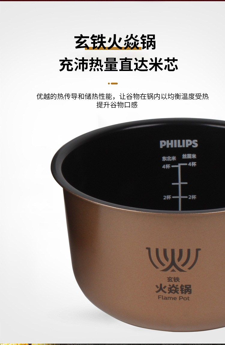 飞利浦/hd3190hd3081电饭煲电饭锅内胆内锅原装全新配件