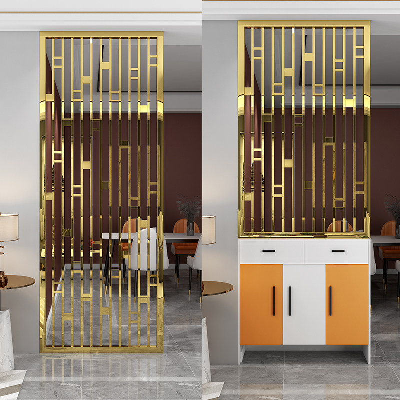 不锈钢屏风隔断墙客厅