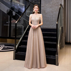 2020 new evening dress with A-line large size to host the bride's engagement toast fashion and elegant high-end banquet